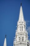 Hungarian Parliament Building In Budapest Stock Photo