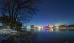 Colorful Landscape With Ancient Castle Stock Photo