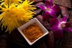 Turmeric Scrub Stock Photo