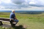 Elderly Contemplation Stock Photo