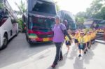 Primary Students Visit The Zoo, In The Jul 27, 2016. Bangkok Thailand Stock Photo