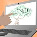 Tnd Currency Shows Worldwide Trading And Broker Stock Photo