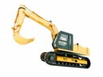 Excavator Isolated Stock Photo