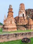 Wat Phra Mahathat Temple Stock Photo