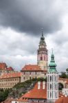 State Castle And Chateau Complex Of Cesky Krumlov Stock Photo