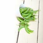 Hearthy Fresh Green Peas Stock Photo