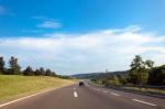 Highway Road In Serbia, Europe Stock Photo