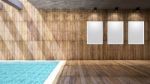 Wooden And Pool Stock Photo