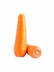 Carrots Isolated On White Background,with Clipping Path Stock Photo