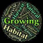 Growing Word Showing Text Farms And Sowing Stock Photo