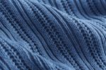 Blue Knit Fabric Stock Photo