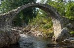 The Packhorse Bridge At Carrbridge Stock Photo