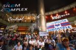 Bangkok-jan 13: Unidentified Thai Protesters Raise Banners To Re Stock Photo