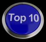 Top Ten Button Stock Photo