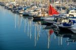 Boats In The Marina In Brighton Stock Photo