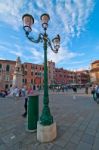 Venice Italy Campo San Stefano Stock Photo