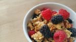 Berries, Granola & Yogurt Stock Photo