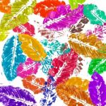 Watercolor Leaves Stock Photo