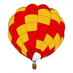 Hot Air Balloon Illustration Isolated Stock Photo