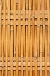 Thai Style Bamboo Wall Stock Photo