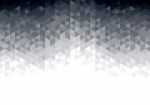 Abstract Background With Grey Glowing Triangles Stock Photo