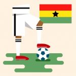 Ghana National Soccer Kits Stock Photo