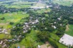 The Helicopter Shot From Dhaka, Bangladesh Stock Photo