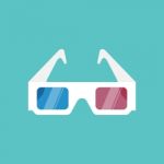 3d Glasses  Illustration Stock Photo