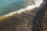 Sea Shore With Round Stones Stock Photo