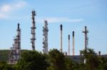 Petrochemical Plant Stock Photo