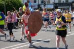 Runners At The London Marathon Stock Photo