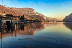 Scenic View Of Lake Como From Mandello Del Lario Stock Photo