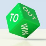 Out To Win Dice Stock Photo