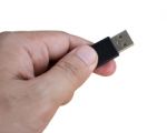 Hand Holding Usb Stock Photo