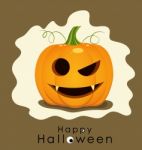 Happy Halloween. Sale Coupon, Voucher And Tag Stock Photo