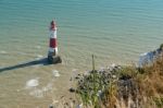 Beachey Head, Sussex/uk - July 23 : View Of The Lighthouse At Be Stock Photo