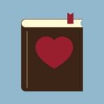 Love Heart Book Stock Photo