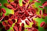 Stream Of Blood Cells Stock Photo