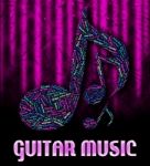 Guitar Music Represents Sound Tracks And Acoustic Stock Photo