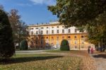 Monza, Italy/uk - October 28 : Two Women Walking In The Grounds Stock Photo