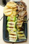 Grilled Assorted Vegetables Stock Photo