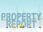 Property Report Represents Real Estate Document 3d Illustration Stock Photo