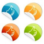 Thumbs Up Logo Stock Photo