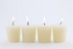 Four Candles Stock Photo