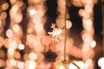 Christmas Lights Background Lights Blurred Bokeh Stock Photo