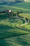 Farmhouse In Tuscany Stock Photo