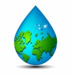 Water Drop Earth Ecology Stock Photo