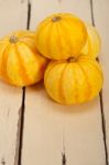 Fresh Yellow Pumpkin Stock Photo