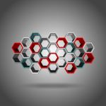 3d Hexagon Pattern Stock Photo