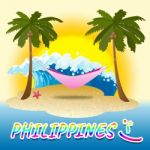 Philippines Holiday Shows Summer Time And Beach Stock Photo